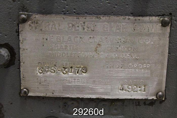 Used Black Clawson  Spiral Bevel Gear Drive #29260
