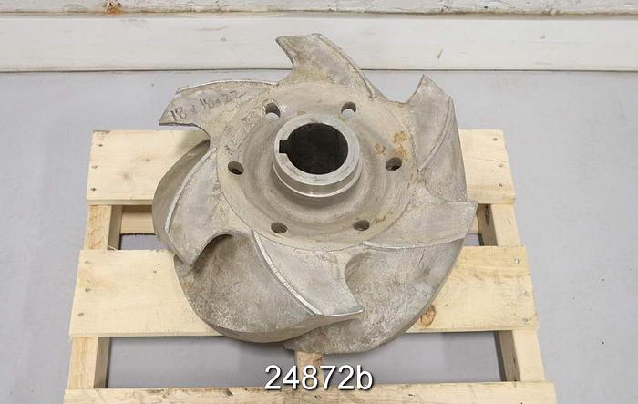 Used Goulds 3175, 18X18X22, 6 Vane, 19 1/2" Diameter, Stainless Steel #24872