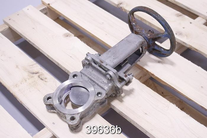 Used Dezurik 3" Hand Operated Knife Gate Valve #39636