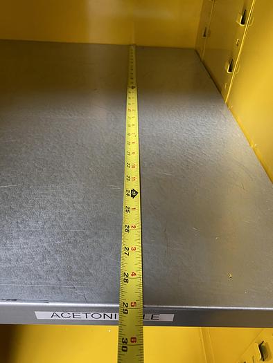 Used JustRite 29005 60 Gallon Flammable Cabinet 65"x 34"x 34" Manual Close