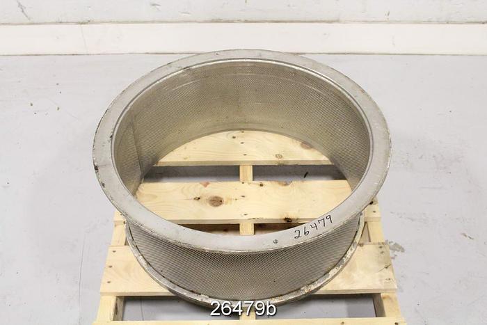 Used Black Clawson 12P Screen Basket With .079" Holes #26479