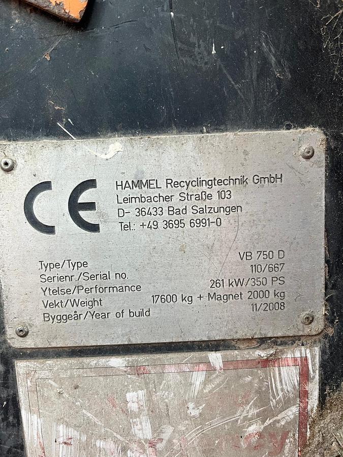 Gebraucht 2008 Hammel 750 D