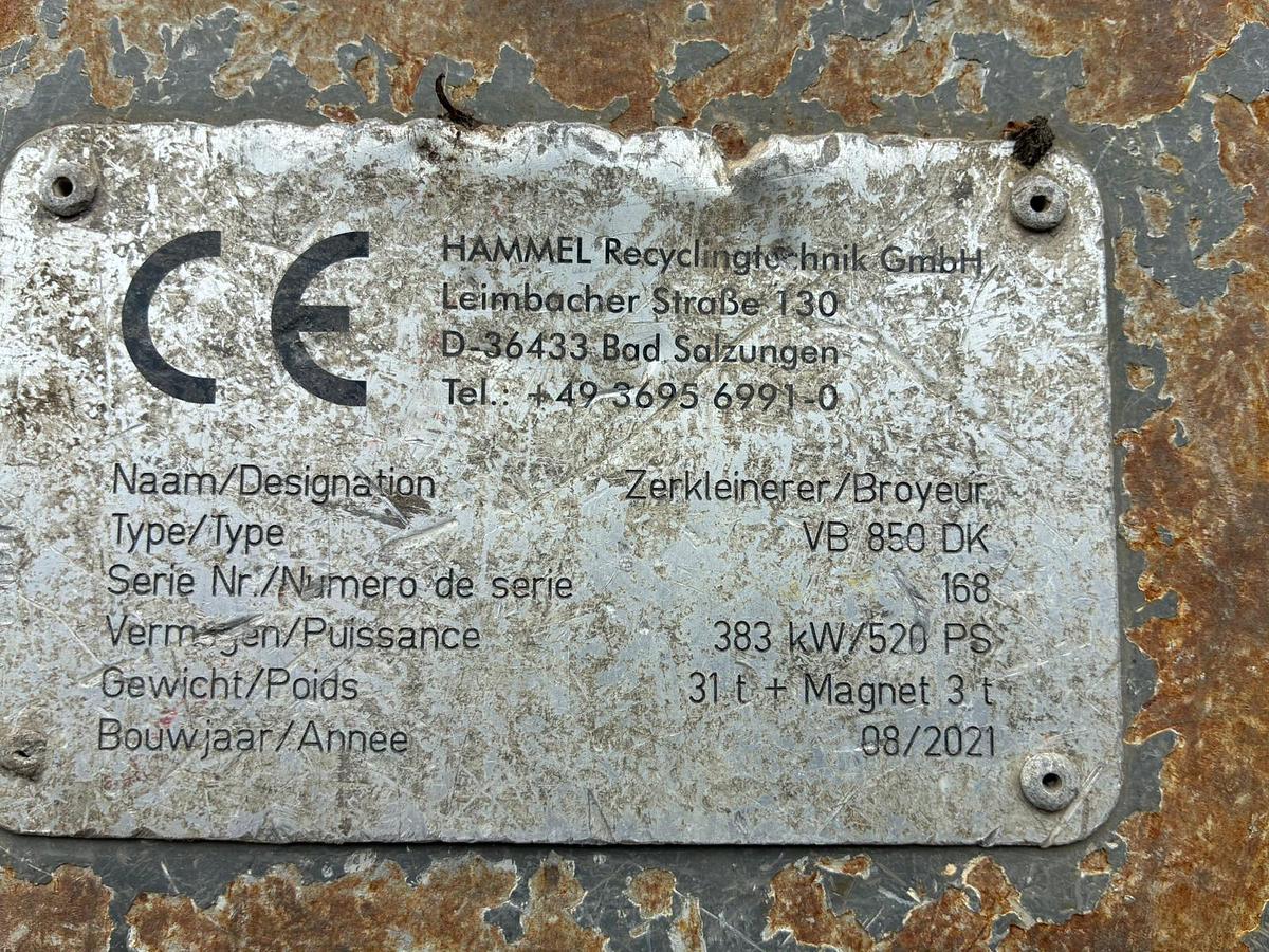 Gebraucht 2021 Hammel VB 850 DK
