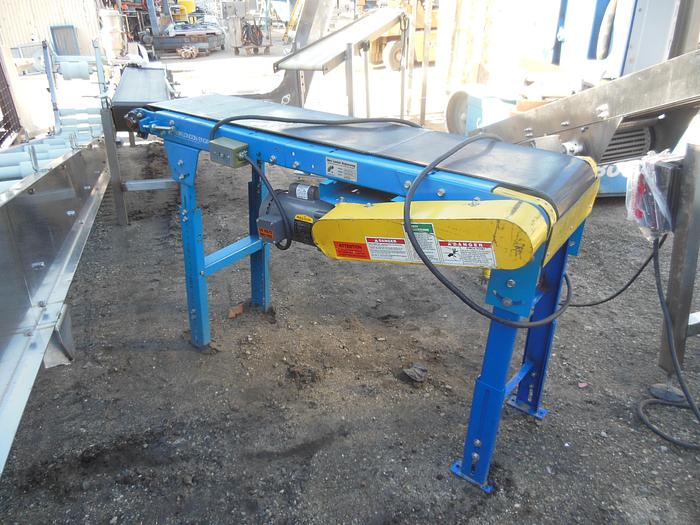Used Conveyor, Belt, 12" X 5', 60 FPM, CS Frame, Adjustable, #S742637