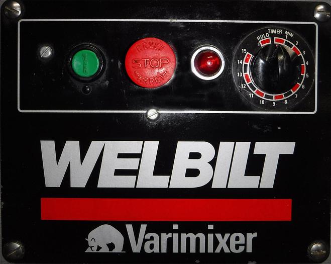 Used WELBILT 60-QUART PLANETARY MIXER, MODEL W60, WITH FULL COMPLEMENT OF ATTACHMENTS