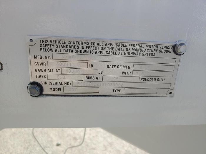 Used 2008 CFS TA EB Extendable 40k lb 40ft Pole Trailer - 80082