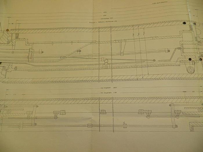 Used SUCTION PRESS ROLL  36" (914MM) DIA. X 160" (4060MM)FACE DORRIES