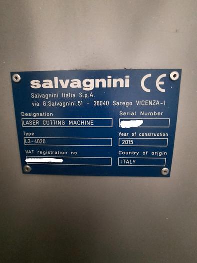 Used 2015 SALVAGNINI L3 4020 Fiber + Automation