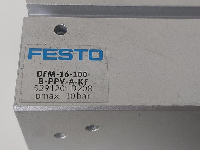 Gebraucht Kompaktzylinder mit 2 Führungsstangen, DFM-16-100-B-PPV-A-KF, 529120, Festo gebraucht