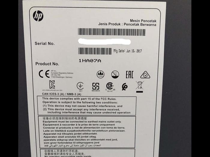 Used 2017 Hewlett-Packard LATEX 3600