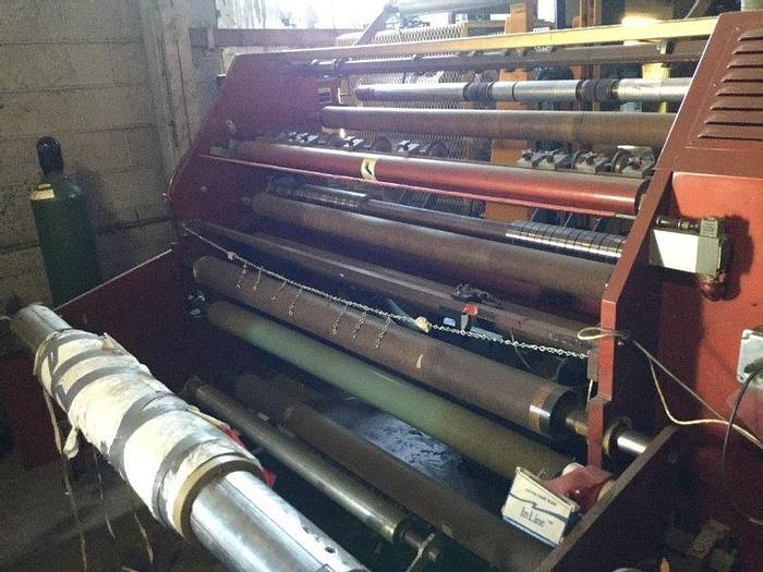 Used 62" DUSENBERY DUPLEX SLITTER REWINDER MDL. 10000