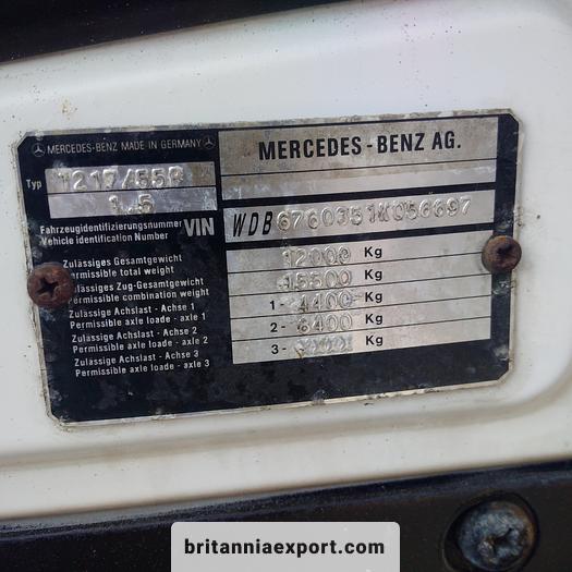 Used 1994 MERCEDES-BENZ 1217 curtainsider