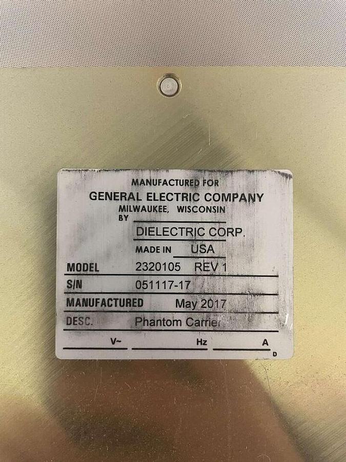 Used For Sale PHANTOM GE High Brightness Phantom Carrier Assembly 2320105, 2220170  Good Condition Digital Imaging System Parts P/N 2320105, 2220170