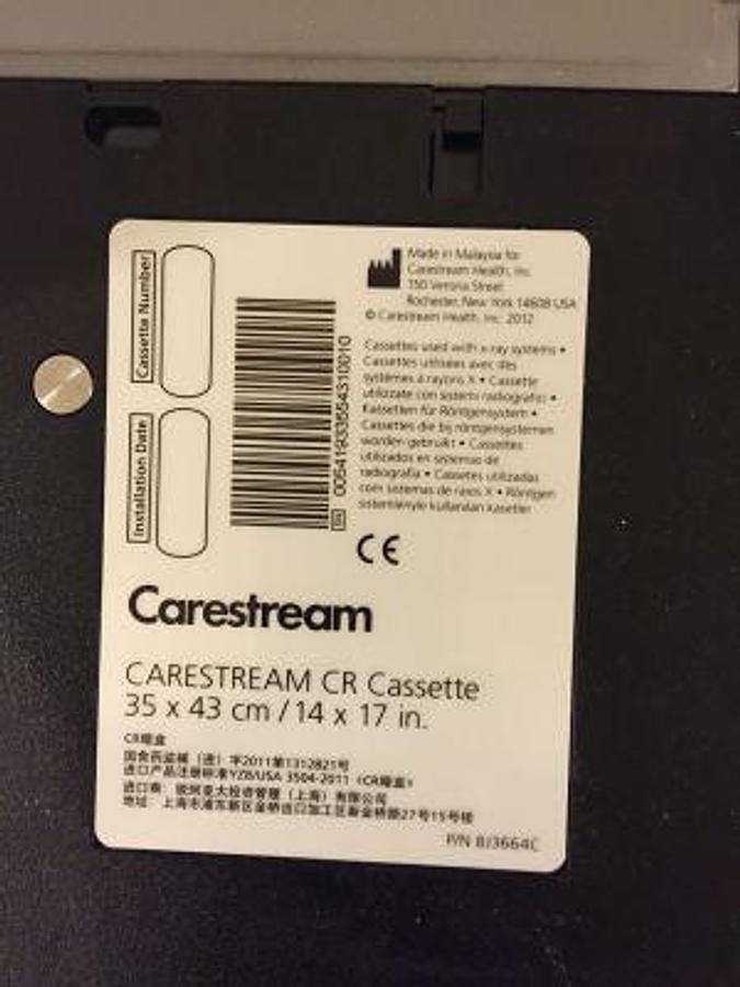 Used For Sale KODAK Caretream CR Cassette CR Cassettes Parts P/N 813664C