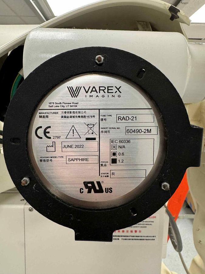 Used For Sale VARIAN Rad-21  Sapphire  X-Ray Tube Parts P/N 60490-2m
