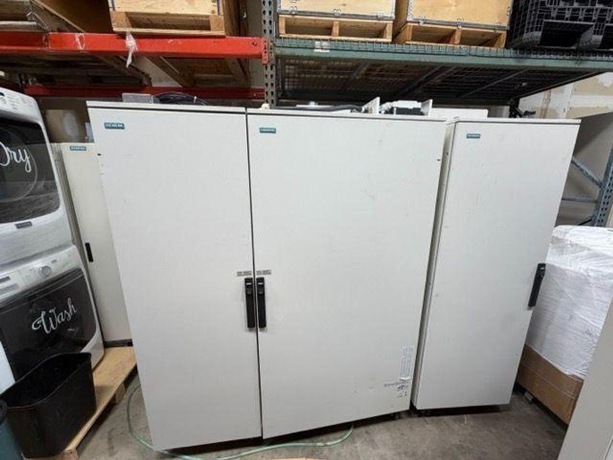 Used For Sale SIEMENS Siemens Magnetom Symphony 1.5T syngo MR Electronics Cabinet Complex | IVK P/N 07104594 + GPA Quantum P/N 05727305 + CCA + GSSU |  Complete electronics and gradient power cabinet system that runs MRI Scanner Parts P/N 07104594, 057...