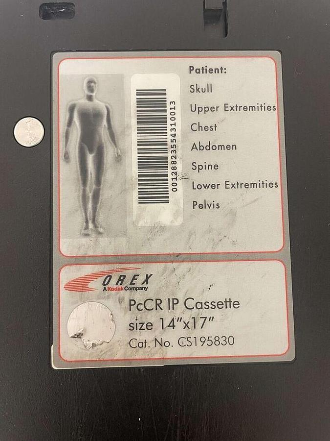 Used For Sale OREX 14x17in, OREX PcCR IP Cassette Kodak Good Condition Cassette CR Cassettes Parts P/N OREX PcCR IP