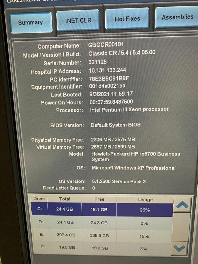 Used For Sale CARESTREAM Directview Cr System CR