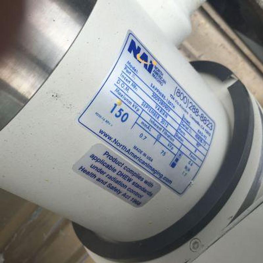 Used For Sale NORTH AMERICAN IMAGING SAPPHIRE-150TH Varian X-Ray Tube Parts P/N 20092R090V