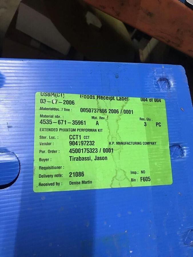 Used For Sale PHILIPS PHILIPS MEDICAL SYSTEMS 4535 671 35961 Extended Phantom Performan Kit Good Condition X-Ray Service Tools Parts P/N 4535 671 35961