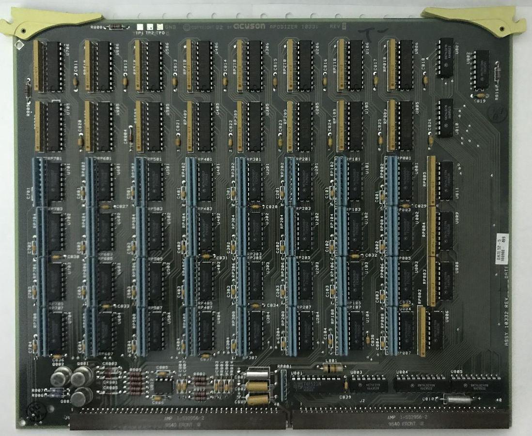 Used For Sale ACUSON Acuson   Board  Ultrasound Accessories Parts P/N 10332