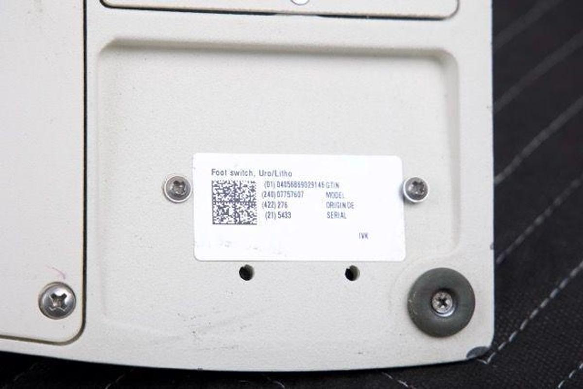Used For Sale SIEMENS Siemens Lithoskop Foot Switch Uro/Litho P/N 07757607  Pulled from working unit Urology Suite Parts P/N 07757607