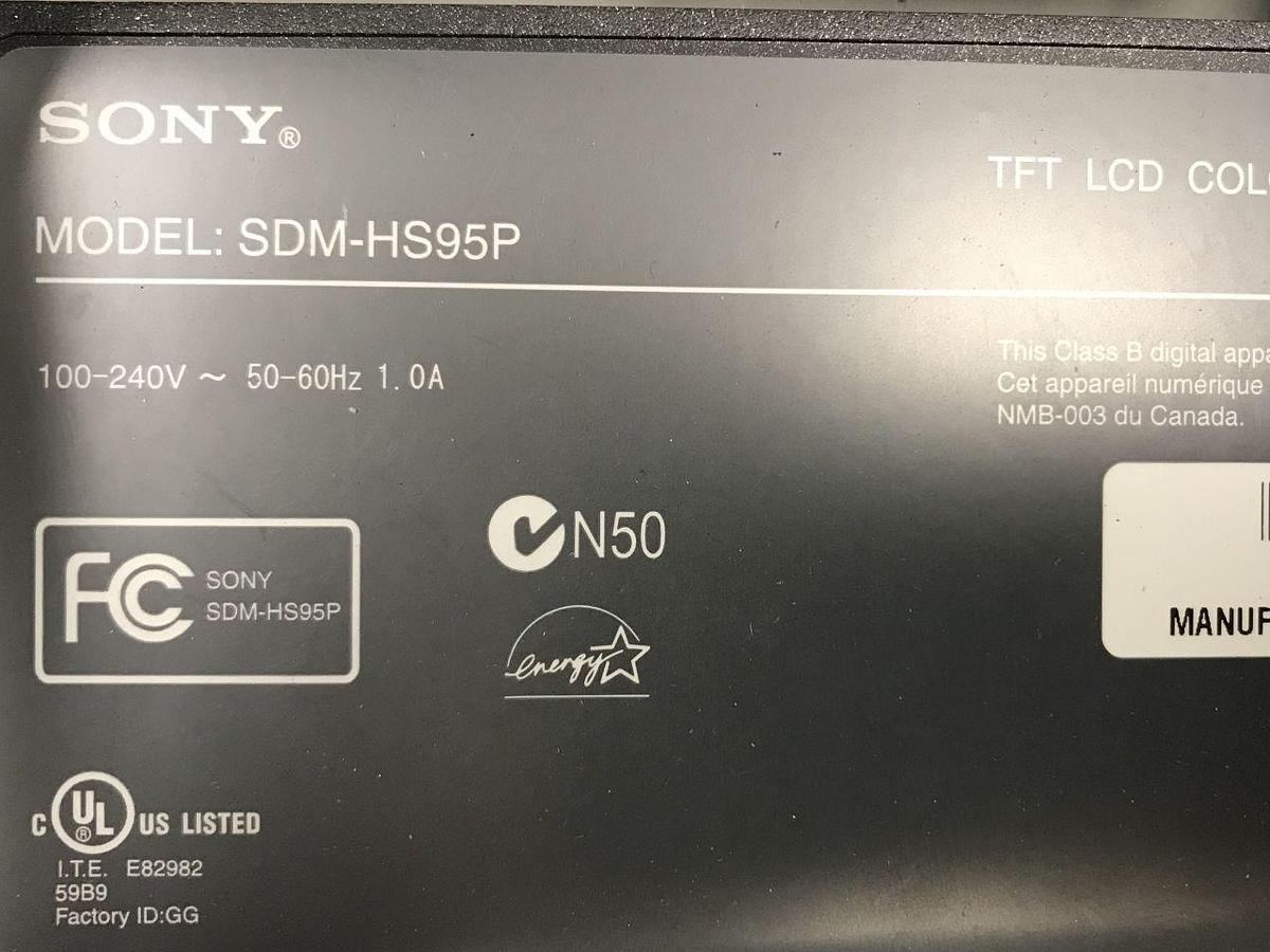 Used For Sale SONY SONY   LCD MONITOR  Monitor Parts P/N SDM-HS95P