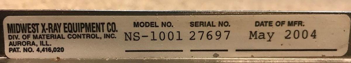 Used For Sale MIDWEST Midwest   Chest Cassette Holder  X-Ray Accessories Parts P/N NS-1001