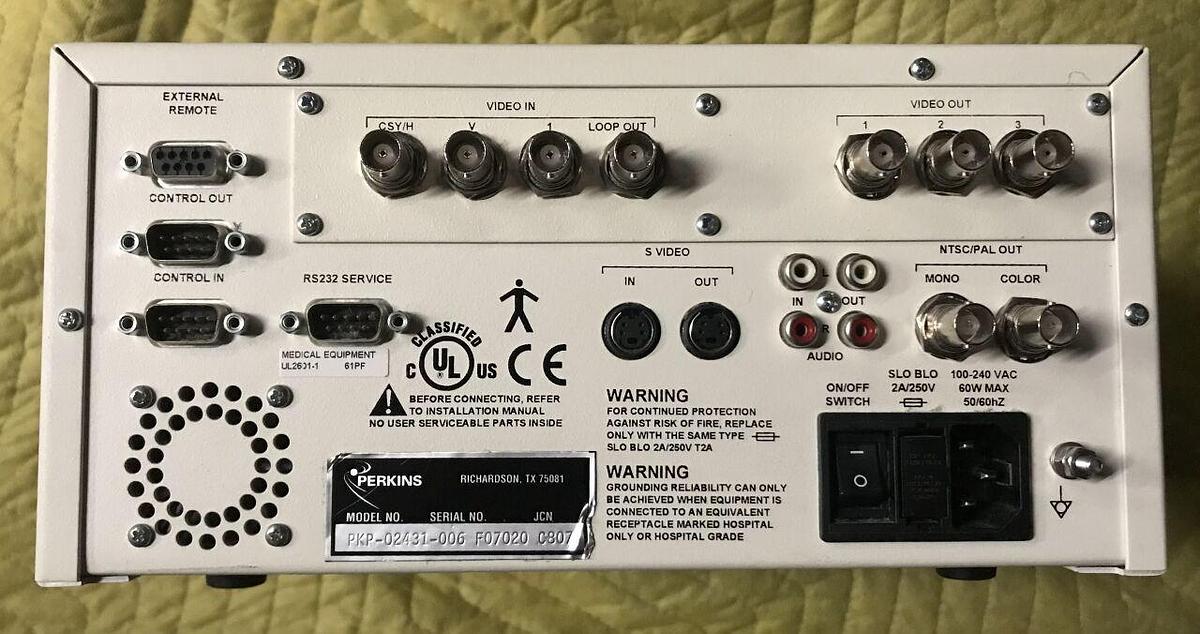 Used For Sale PHILIPS PERKINS HEALTHCARE  MDVDR-100 MEDICAL DVD RECORDER VCR and DVD Parts P/N PKP-02431-006
