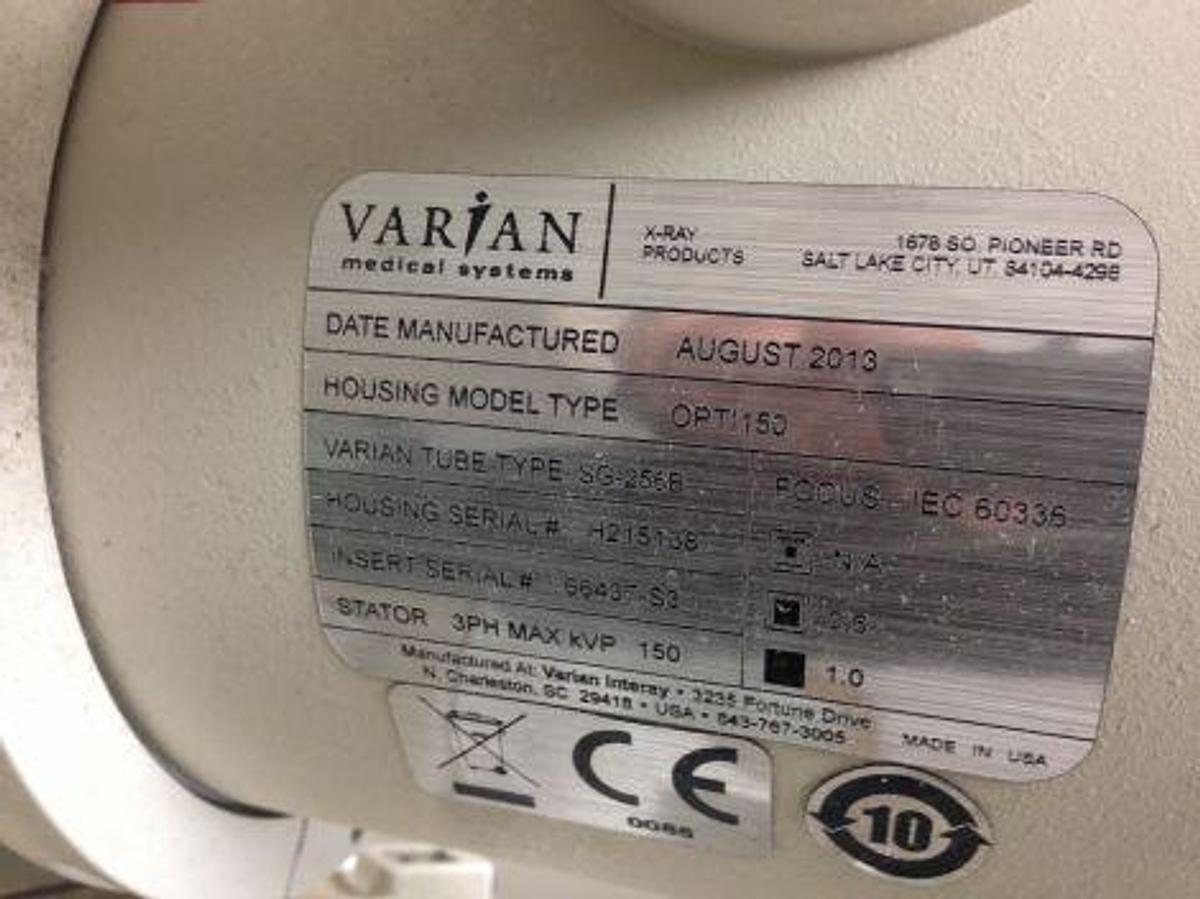Used For Sale VARIAN OPTI150  H215138 X-Ray Tube Parts P/N SG-256B