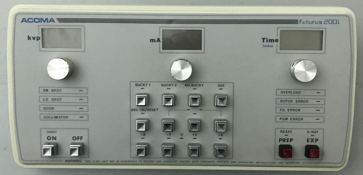 Used For Sale ACOMA Acoma Futurus 2001   Console  Rad/Fluoro Room Parts P/N A6003