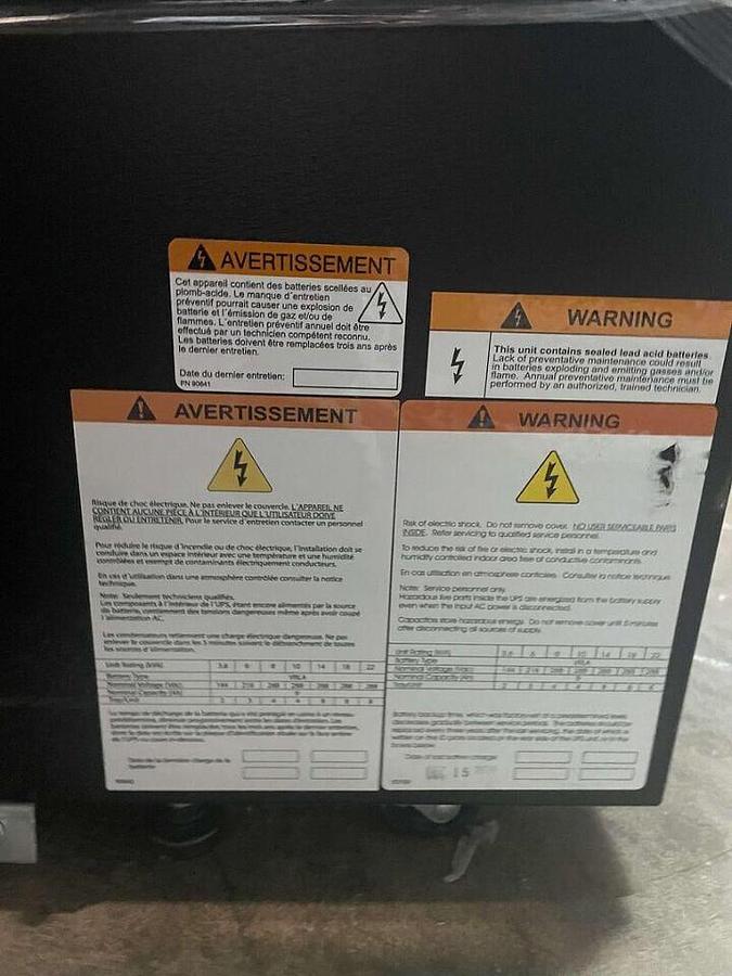 Used For Sale TOSHIBA Toshiba 1600XPi Series UPS Uninterruptible Power System Good Condition Uninterruptible Power Supply / UPS Parts P/N 1600XPi