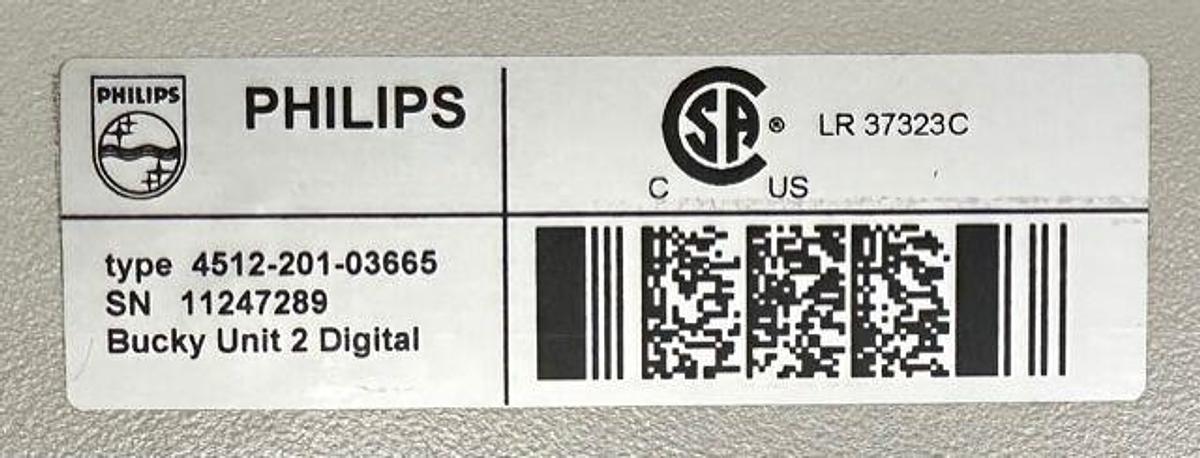 Used For Sale PHILIPS Philips Bucky   Digital  Rad Room Parts P/N 451220103665