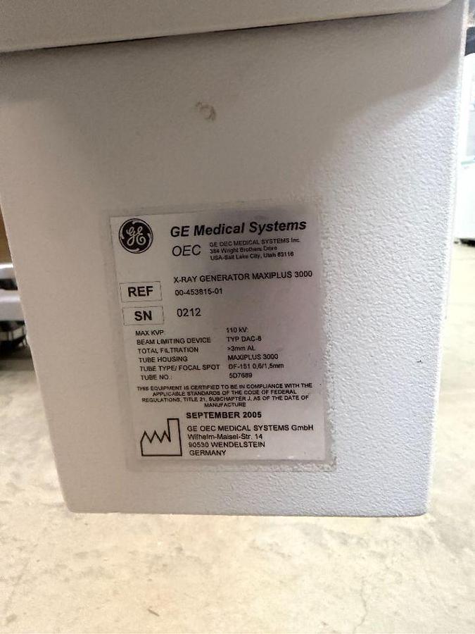Used For Sale GE OEC Fluorostar 7900 (Model 79-C) C-Arm
