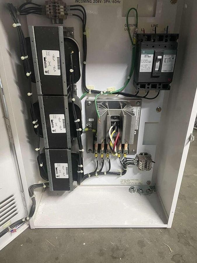 Used For Sale GE MR LIGHTING Control Panel DCLC-60Hz-208V, CR243-208V DCLC, 208V, 3 PH, 3KW Good Condition Parts P/N DCLC-60Hz-208V, CR243-208V DCLC