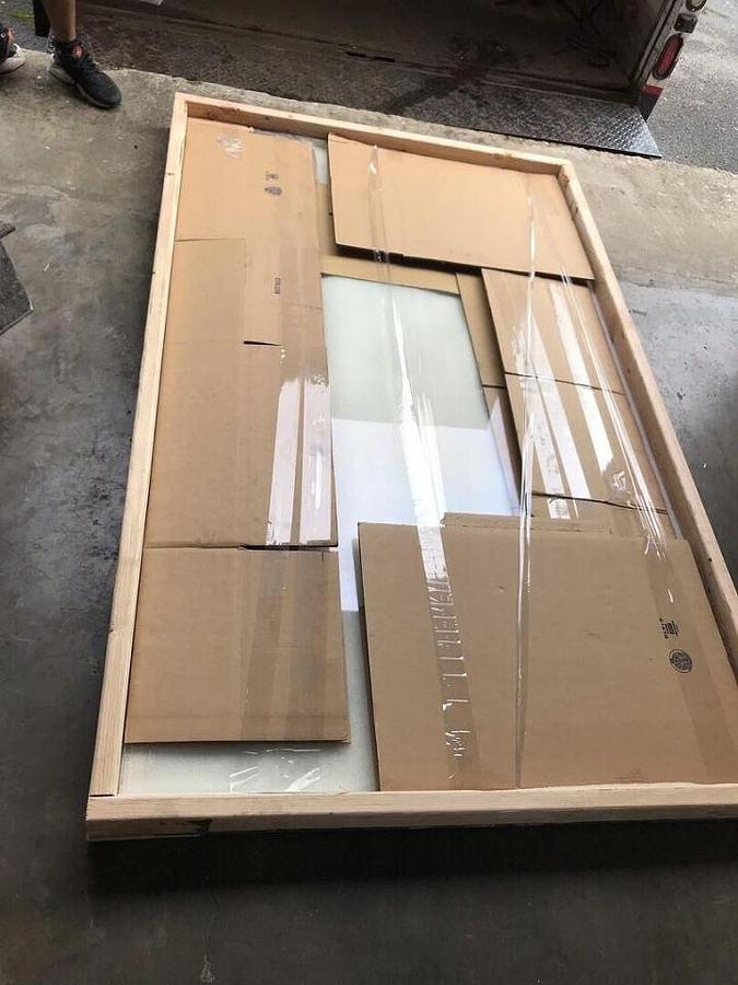 Used For Sale Lead Glass , 80x50  Lead Glass , 80x50, Good Condition Lead / Acrylic Glass Parts P/N 1