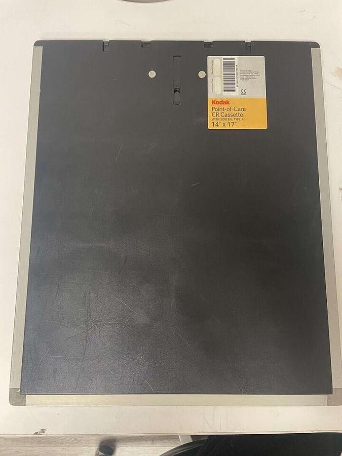Used For Sale KODAK 14x17 Kodak Point-Of Care CR cassette With Screen, Type A Good Condition Cassette CR Cassettes Parts P/N 14x17 Type A