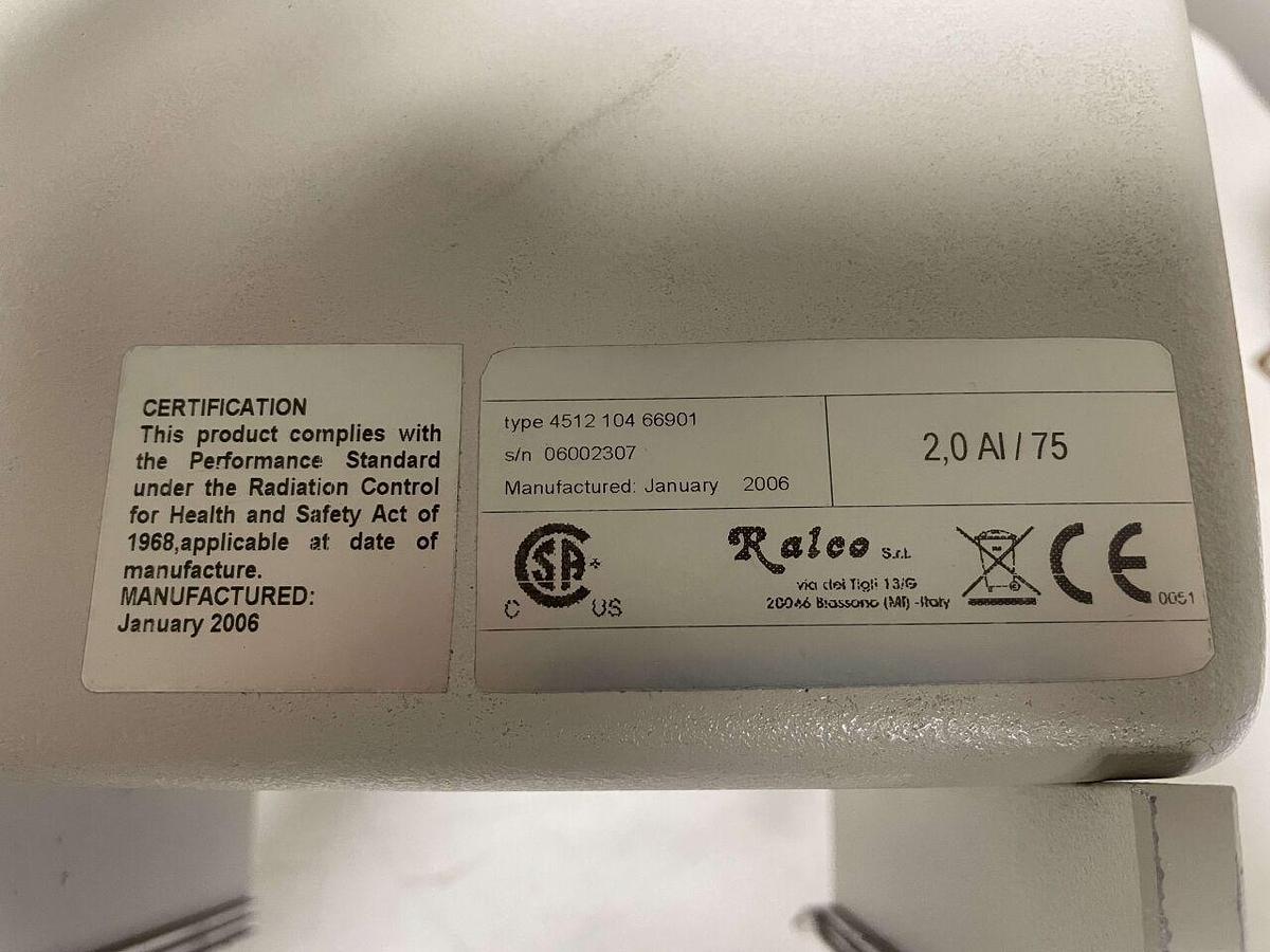 Used For Sale RALCO 4512 104 66901 Ralco Collimator 06002307 Good Condition Collimator - X-Ray Parts P/N 4512 104 66901
