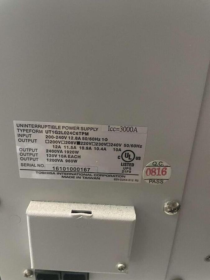 Used For Sale PHILIPS Philips Model UT1G2L024C6TPM UPS Good Condition Uninterruptible Power Supply / UPS Parts P/N UT1G2L024C6TPM