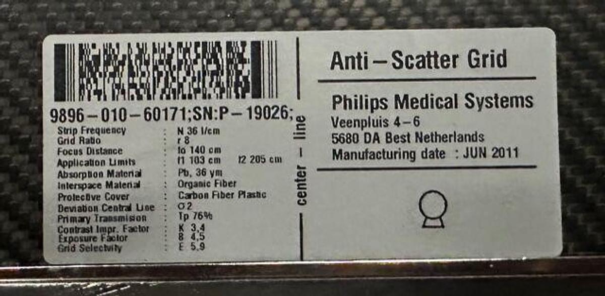 Used For Sale PHILIPS Philips Bucky   Digital  Rad Room Parts P/N 451220103665