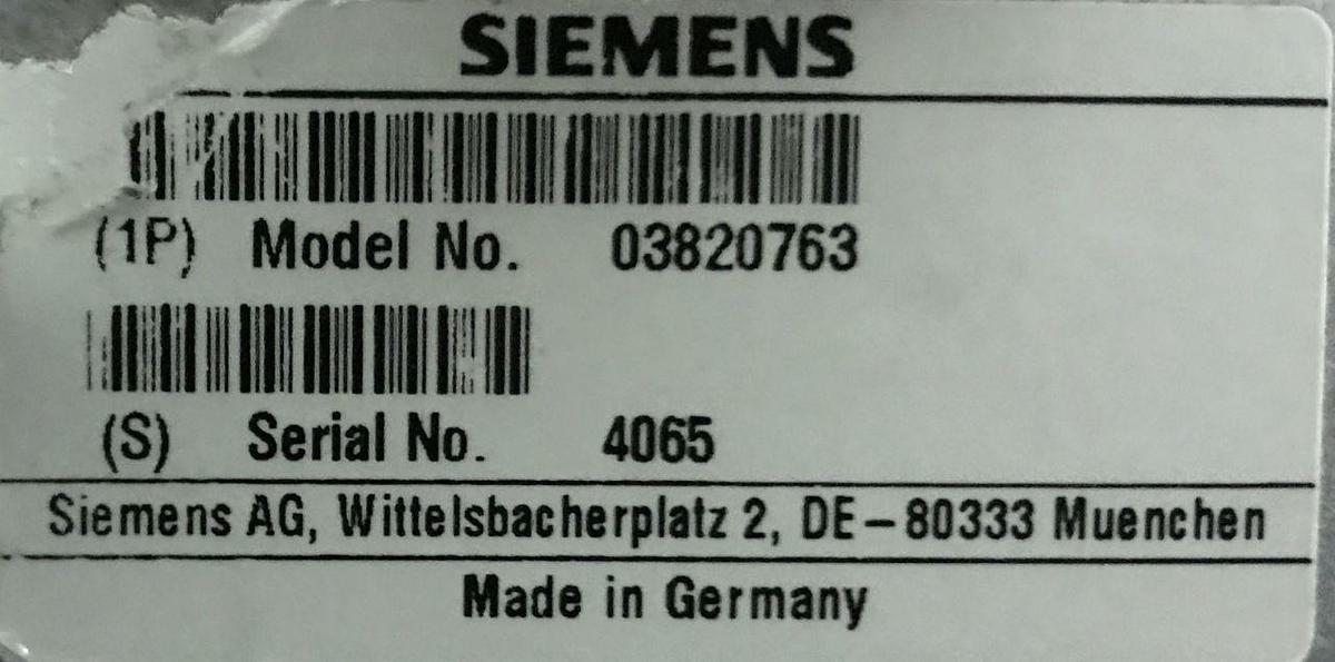 Used For Sale SIEMENS Siemens Cath Angio Lab   Table Side Control  Rad/Fluoro Room Parts P/N 03820763