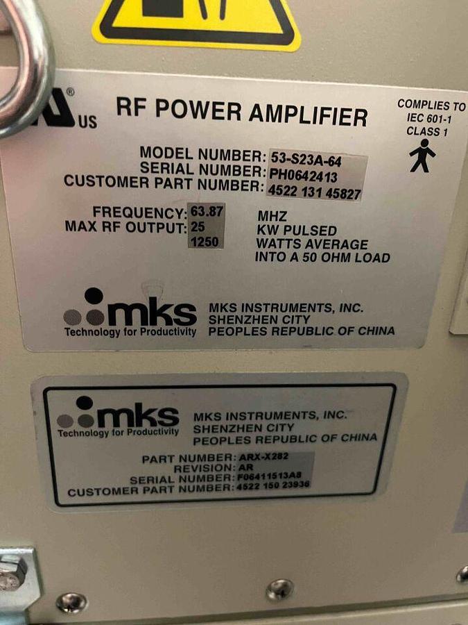Used For Sale MKS 53-S23A-64  RD Power Amplifier  MRI Amplifier Parts P/N 4522 131 45827