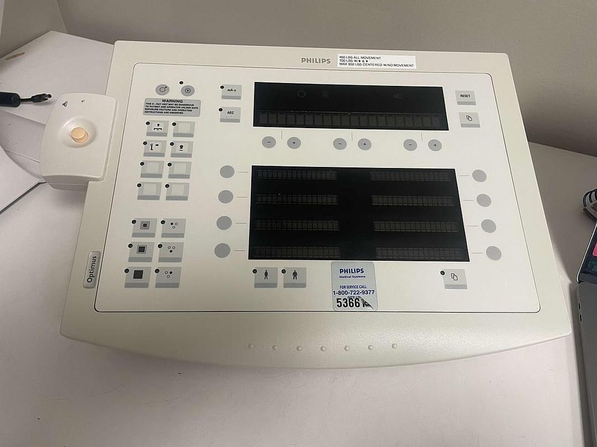 Used For Sale CONTROL-X Philips Optimus Digital Diagnost Rad Room X-Ray Control 9890-000-02407 Good Condition Rad Room Parts P/N 9890-000-02407