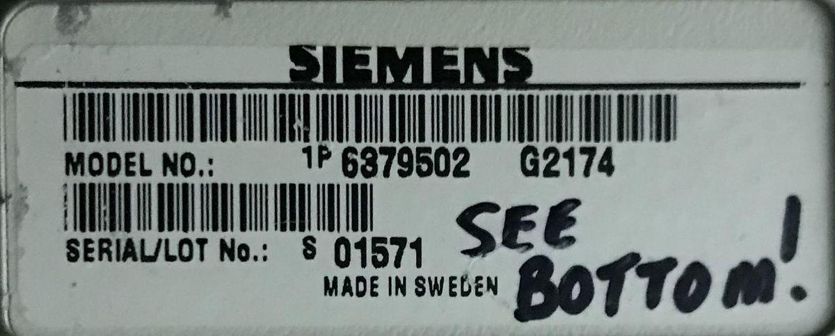 Used For Sale SIEMENS Siemens Multistar Control Console Cath Angio Lab Parts P/N 6379502