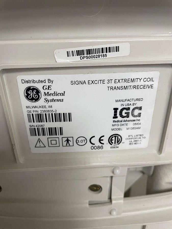 Used For Sale GE MRI Signa Excite 3.0T Knee/Foot Coil, PN 2380635-2 MRI Coil
