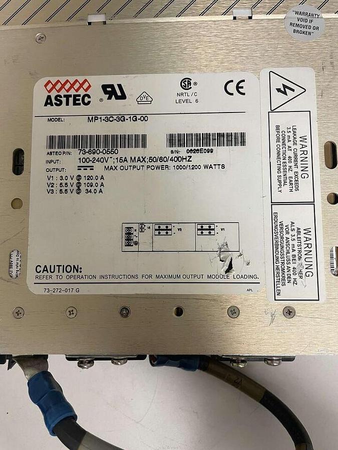 Used For Sale ASTEC MP1-3C-3G-1G-00 ASTEC AC/DC CONVERTER  Good Condition Power Supply Parts P/N MP1-3C-3G-1G-00