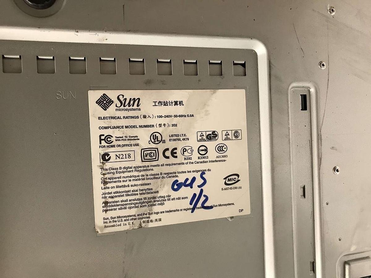 Used For Sale GE Sunblade 150 Workstation 380-0905-04 TT44811919 Computer Good Condition Computer System Parts P/N S380-0905-04