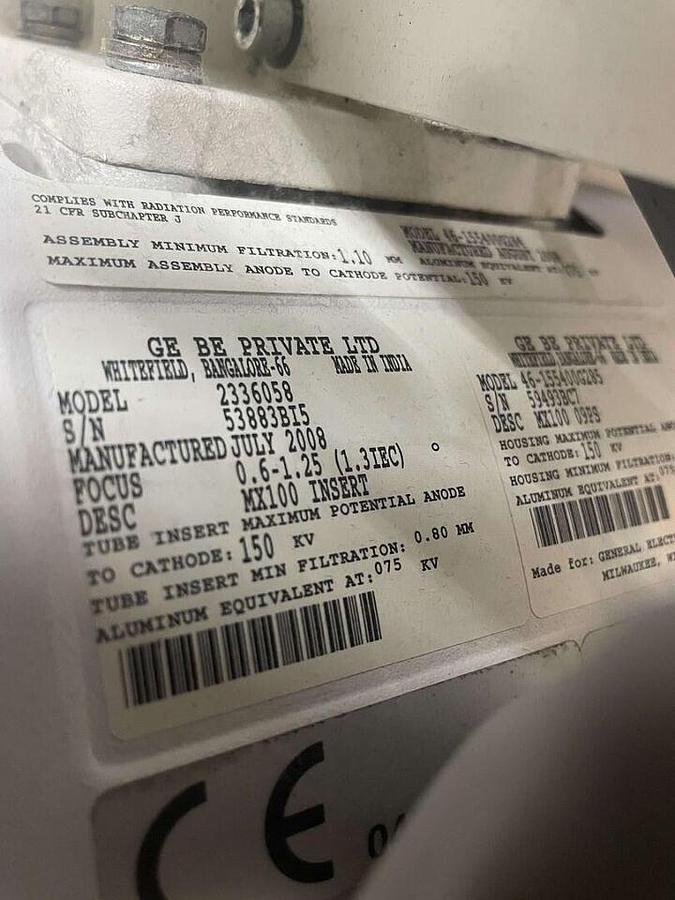 Used For Sale GE GE 2336058 46-155400G285 X-Ray Tube  Good Condition X-Ray Tube Parts P/N 2336058 46-155400G285