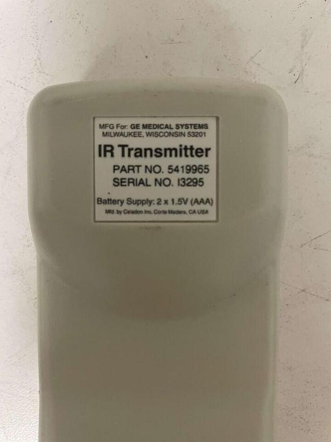 Used For Sale GE GE Innova 5419965 IR Transmitter Remote Hand Switch Good Condition EP Lab/X-Ray Room Parts P/N 5419965