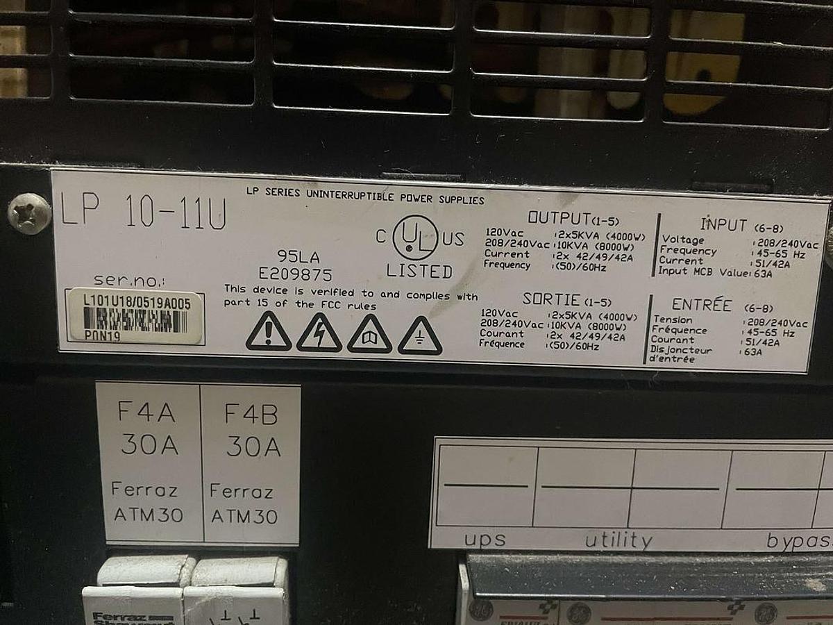 Used For Sale GE GE Digital Energy LP11-10 UPS  Good Condition Uninterruptible Power Supply / UPS Parts P/N LP11-10